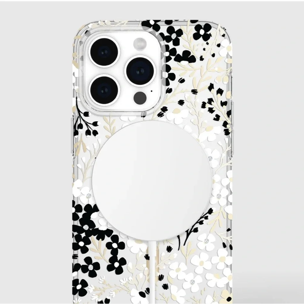 NIB♠️Kate Spade ♠️ Apple iPhone 14 Pro Max iridescent glitter Design Case